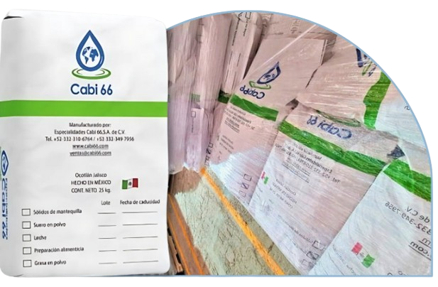 Sacos de suero en polvo